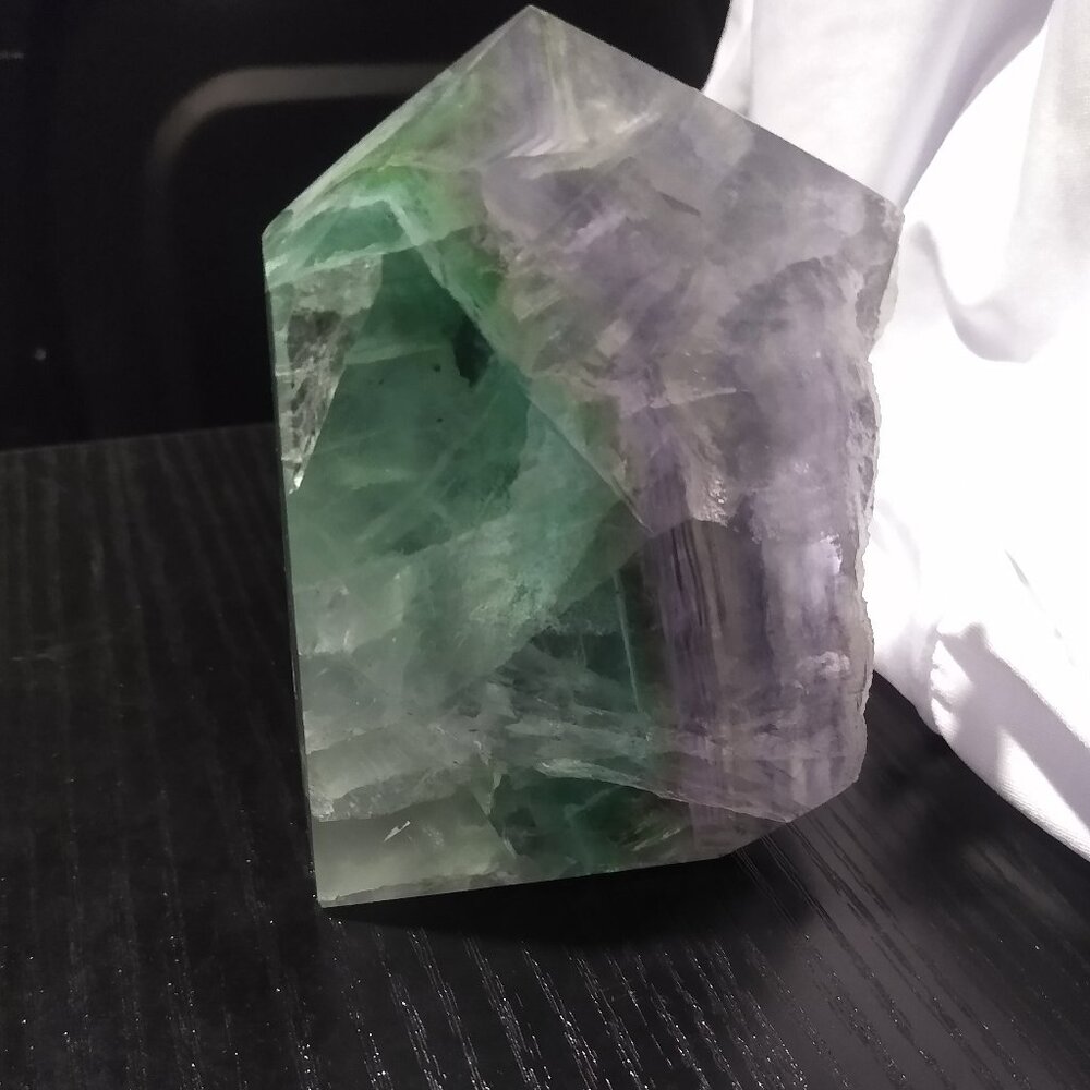 Rainbow Fluorite Crystal Tower